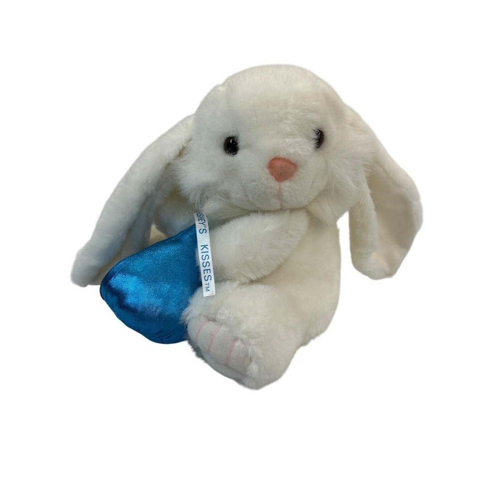 KB Bunny‎ Lop Eared Rabbit Plush Hershey Kiss Easter White Cottontail